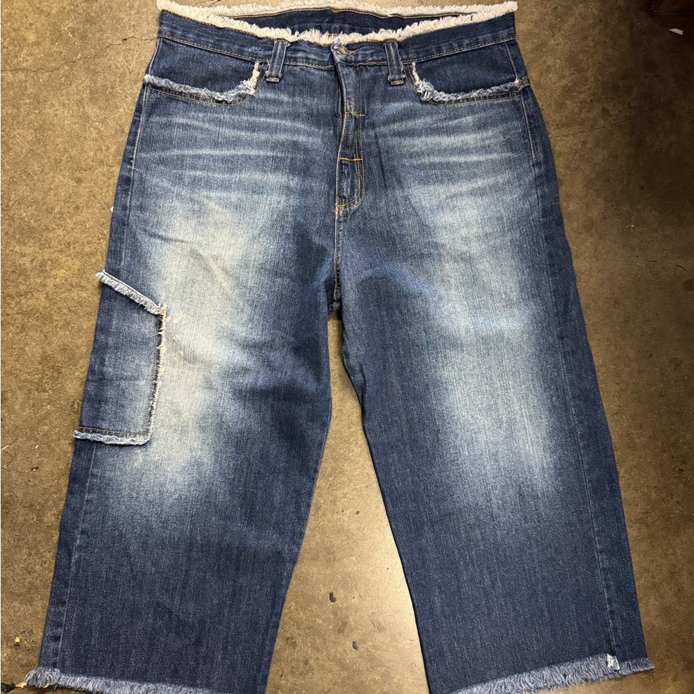 90s Vintage Baggy Shorts Jorts Size 36 Long.  Made in USA
